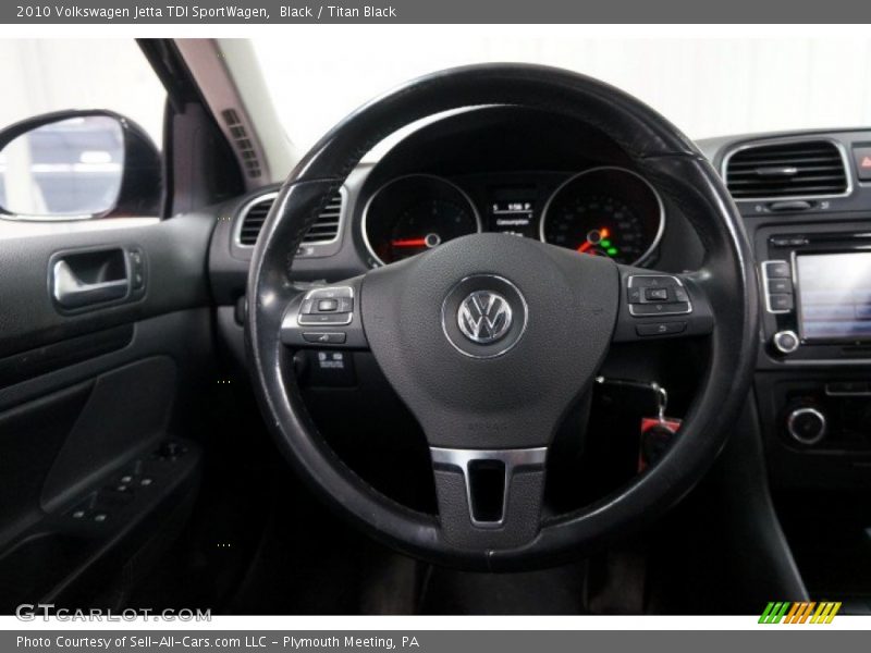 Black / Titan Black 2010 Volkswagen Jetta TDI SportWagen