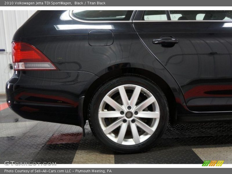 Black / Titan Black 2010 Volkswagen Jetta TDI SportWagen