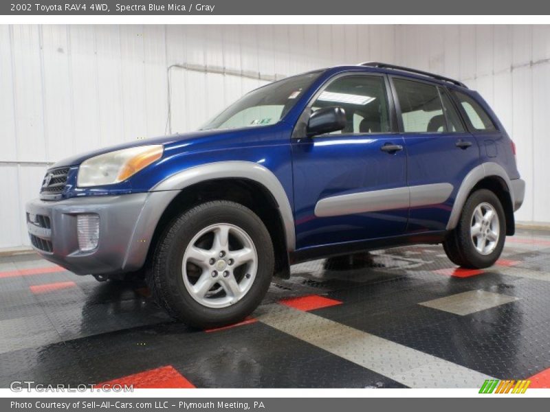 Spectra Blue Mica / Gray 2002 Toyota RAV4 4WD