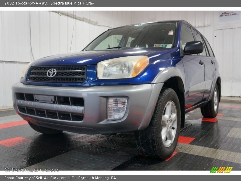 Spectra Blue Mica / Gray 2002 Toyota RAV4 4WD
