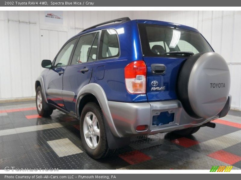 Spectra Blue Mica / Gray 2002 Toyota RAV4 4WD
