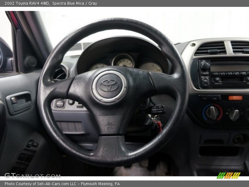 Spectra Blue Mica / Gray 2002 Toyota RAV4 4WD