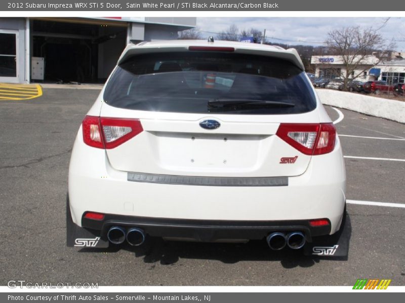 Satin White Pearl / STi Black Alcantara/Carbon Black 2012 Subaru Impreza WRX STi 5 Door