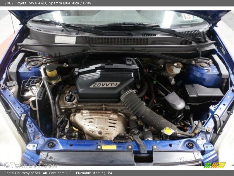 Spectra Blue Mica / Gray 2002 Toyota RAV4 4WD