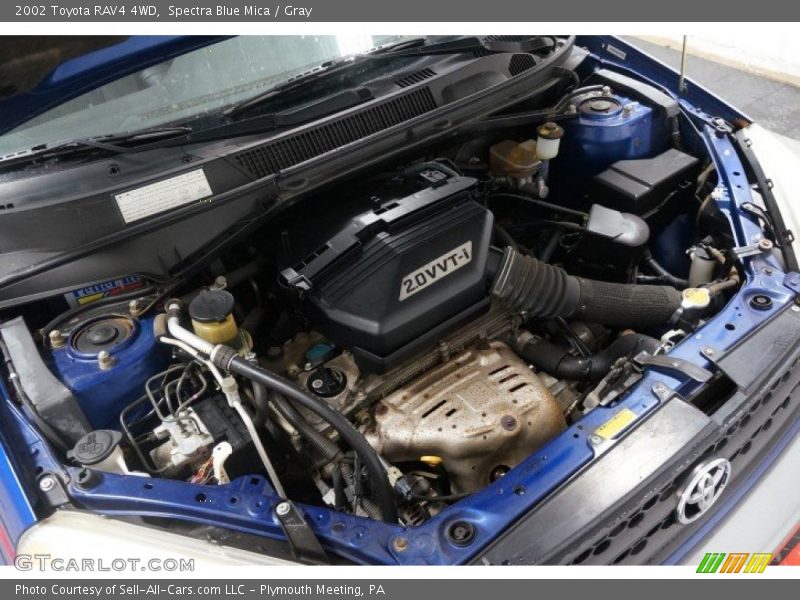 Spectra Blue Mica / Gray 2002 Toyota RAV4 4WD