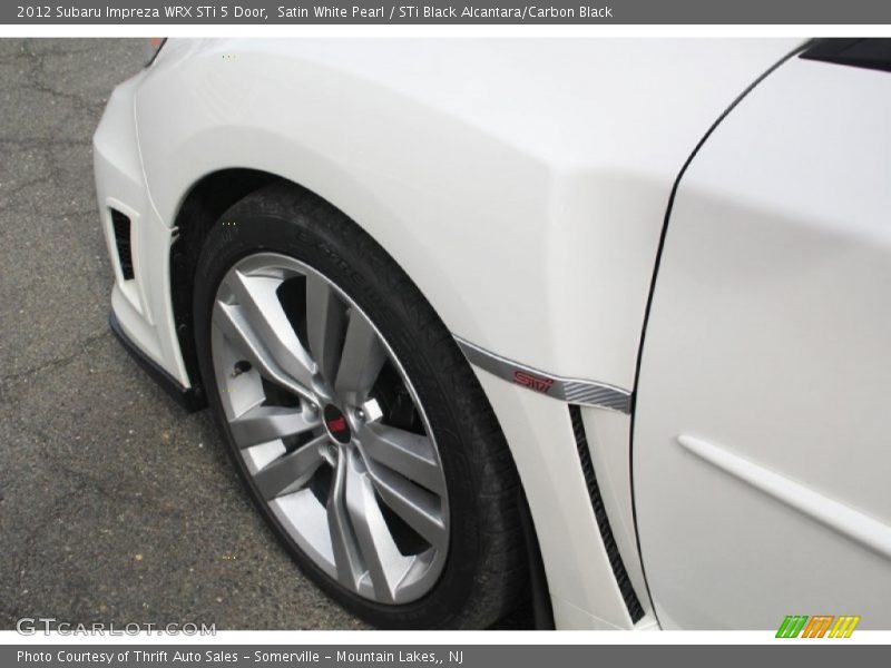 Satin White Pearl / STi Black Alcantara/Carbon Black 2012 Subaru Impreza WRX STi 5 Door