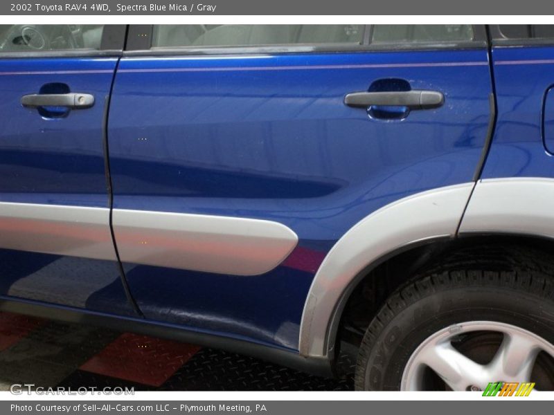 Spectra Blue Mica / Gray 2002 Toyota RAV4 4WD