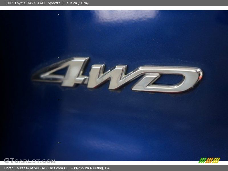 Spectra Blue Mica / Gray 2002 Toyota RAV4 4WD