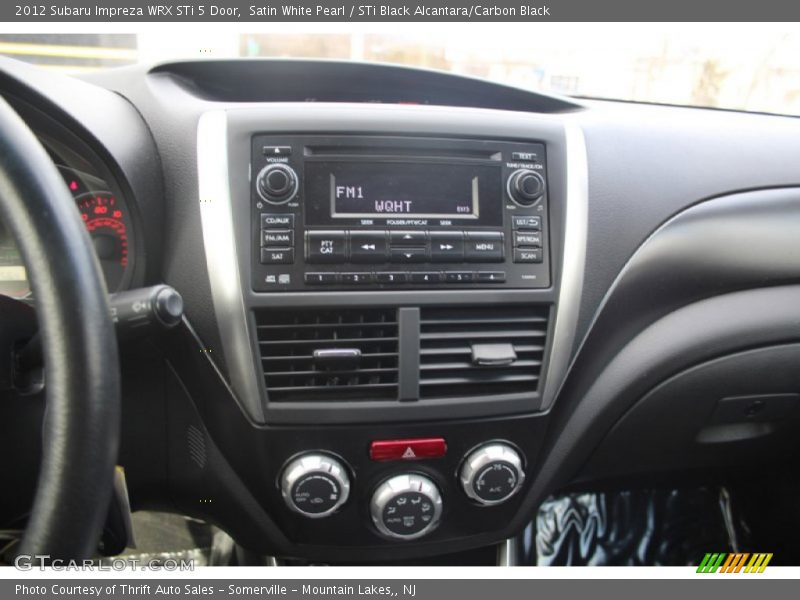 Satin White Pearl / STi Black Alcantara/Carbon Black 2012 Subaru Impreza WRX STi 5 Door
