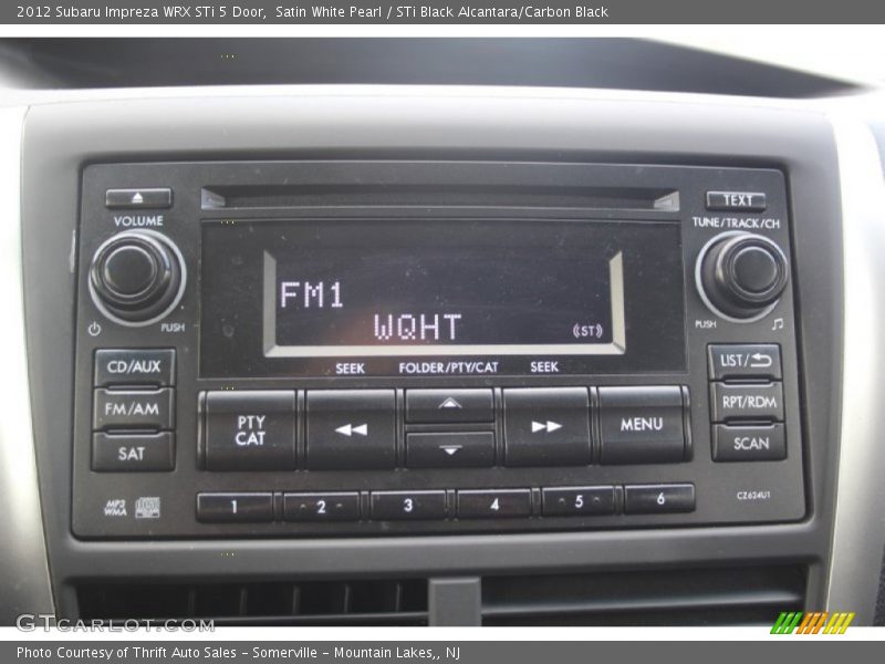 Audio System of 2012 Impreza WRX STi 5 Door