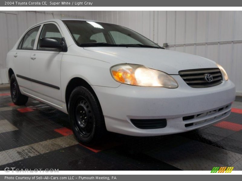 Super White / Light Gray 2004 Toyota Corolla CE