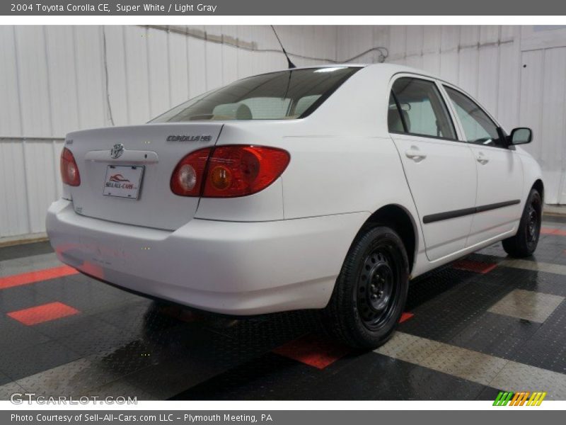 Super White / Light Gray 2004 Toyota Corolla CE