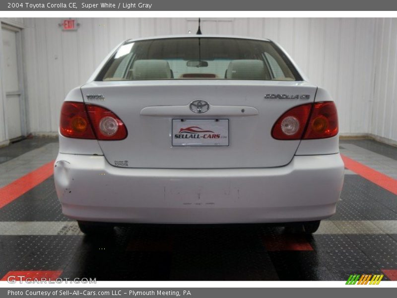 Super White / Light Gray 2004 Toyota Corolla CE