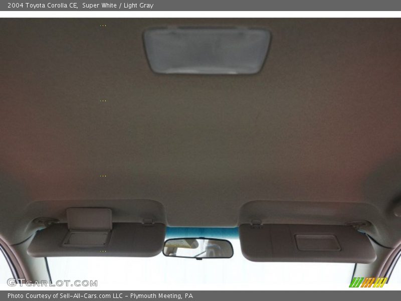 Super White / Light Gray 2004 Toyota Corolla CE