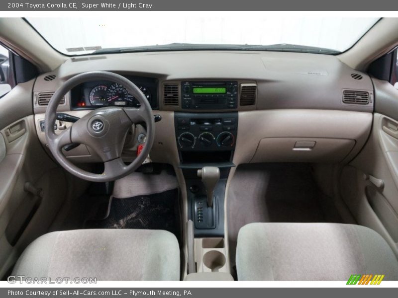 Super White / Light Gray 2004 Toyota Corolla CE