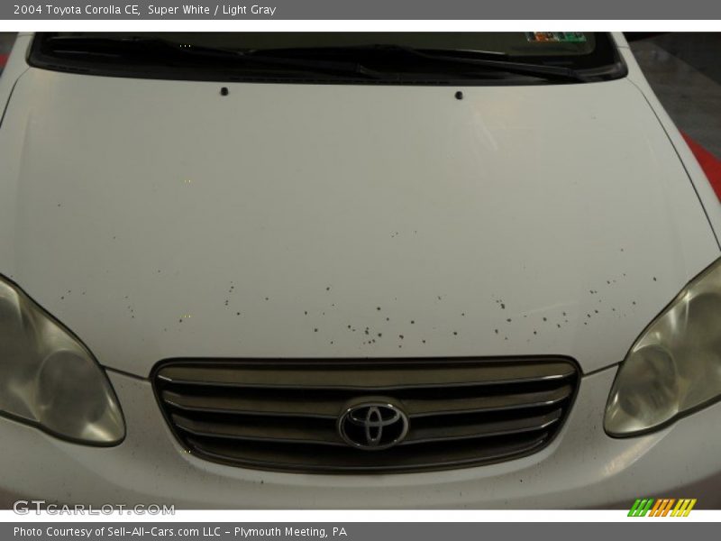 Super White / Light Gray 2004 Toyota Corolla CE