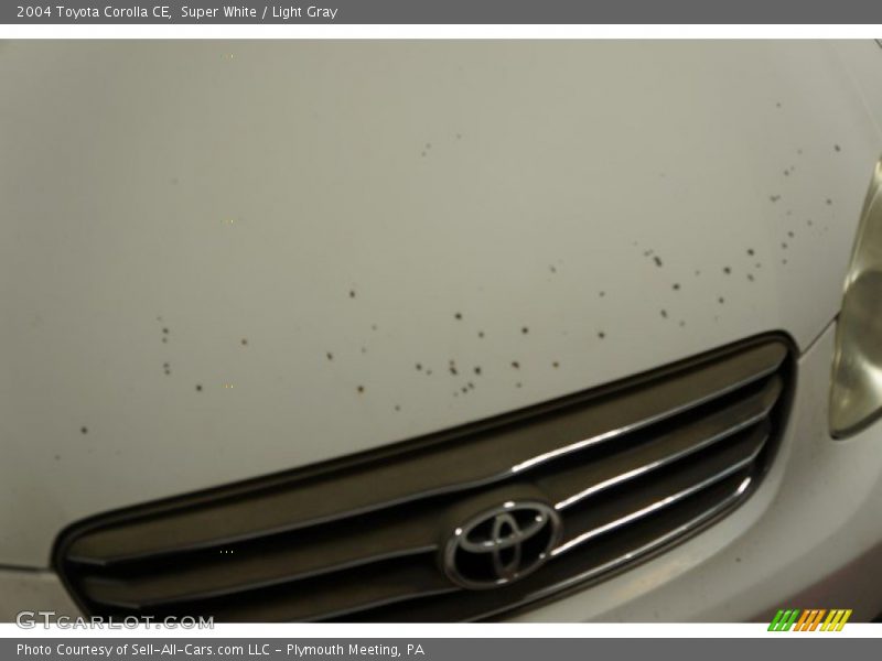 Super White / Light Gray 2004 Toyota Corolla CE