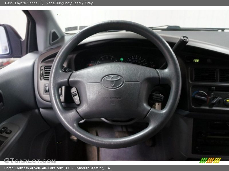 Napa Burgundy Pearl / Gray 1999 Toyota Sienna LE