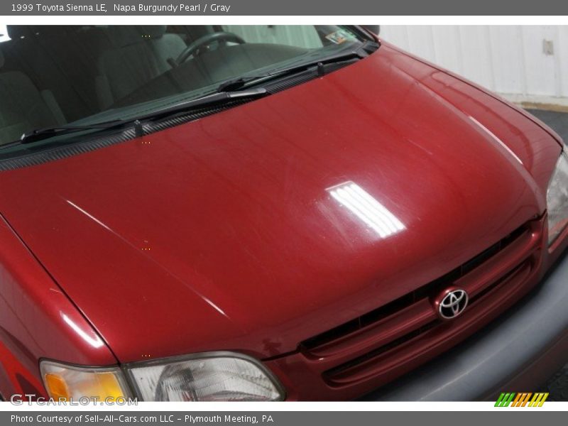 Napa Burgundy Pearl / Gray 1999 Toyota Sienna LE