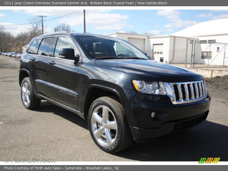 Brilliant Black Crystal Pearl / New Saddle/Black 2011 Jeep Grand Cherokee Overland Summit 4x4