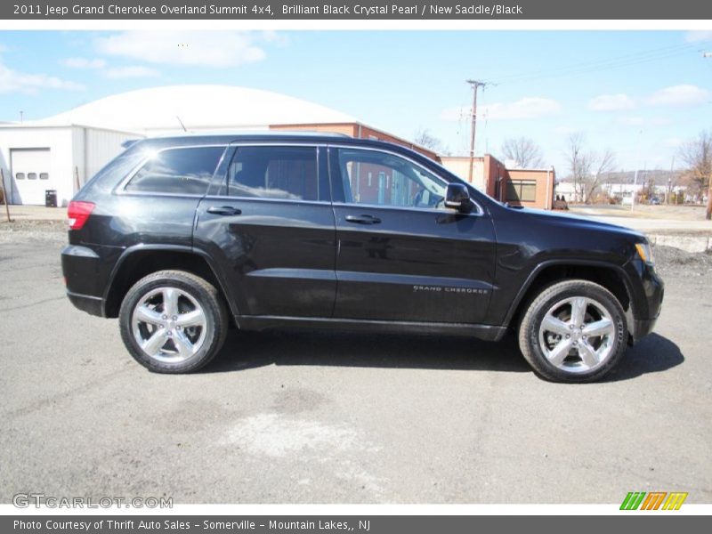 Brilliant Black Crystal Pearl / New Saddle/Black 2011 Jeep Grand Cherokee Overland Summit 4x4