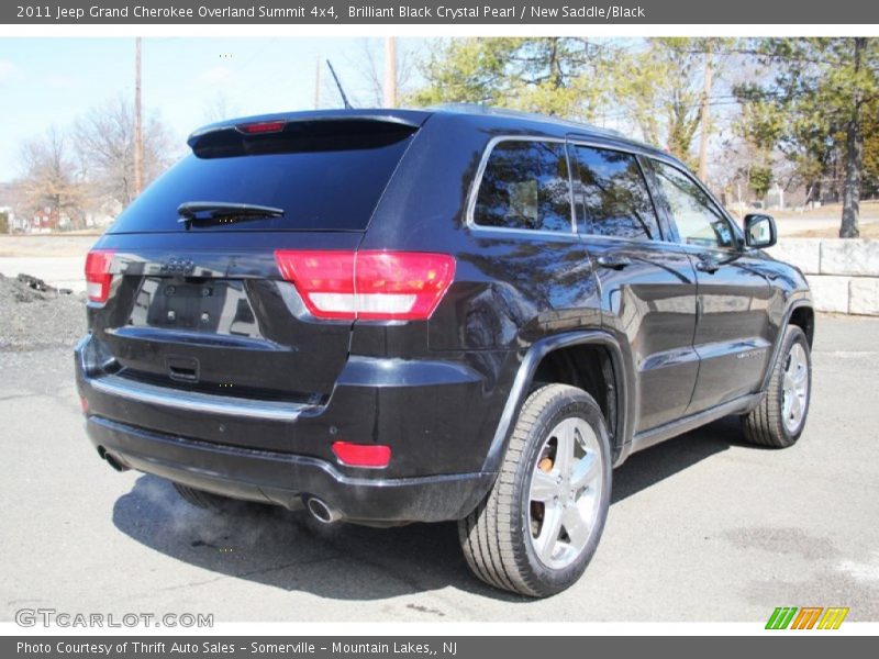 Brilliant Black Crystal Pearl / New Saddle/Black 2011 Jeep Grand Cherokee Overland Summit 4x4