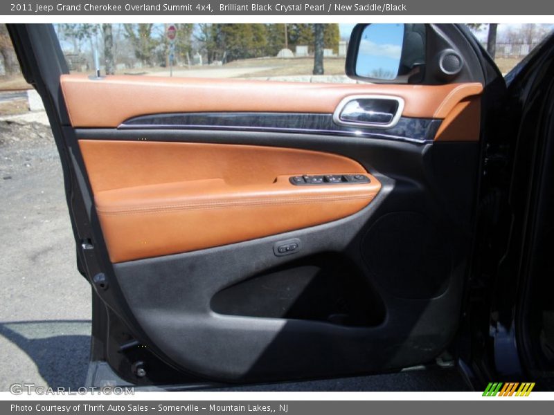 Brilliant Black Crystal Pearl / New Saddle/Black 2011 Jeep Grand Cherokee Overland Summit 4x4
