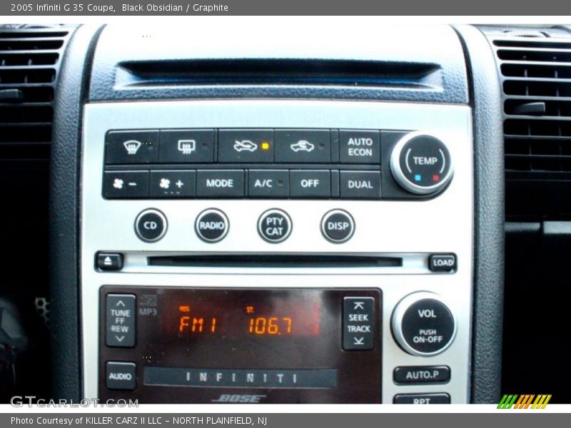 Black Obsidian / Graphite 2005 Infiniti G 35 Coupe