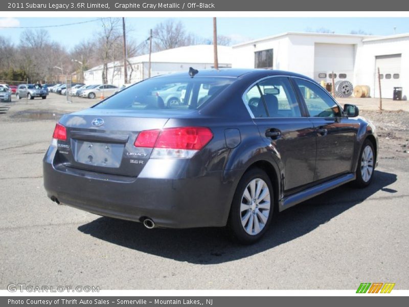 Graphite Gray Metallic / Off-Black 2011 Subaru Legacy 3.6R Limited