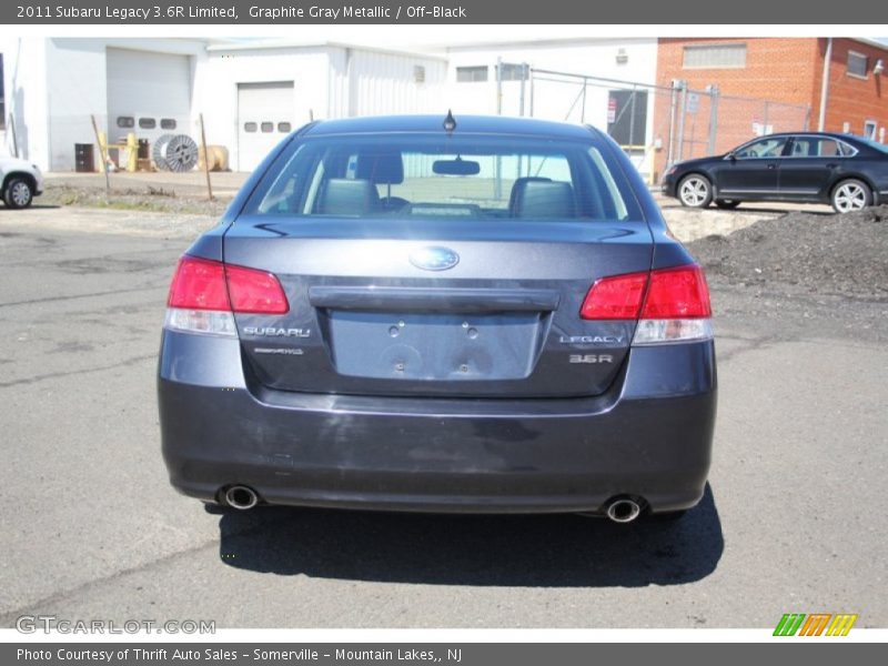 Graphite Gray Metallic / Off-Black 2011 Subaru Legacy 3.6R Limited
