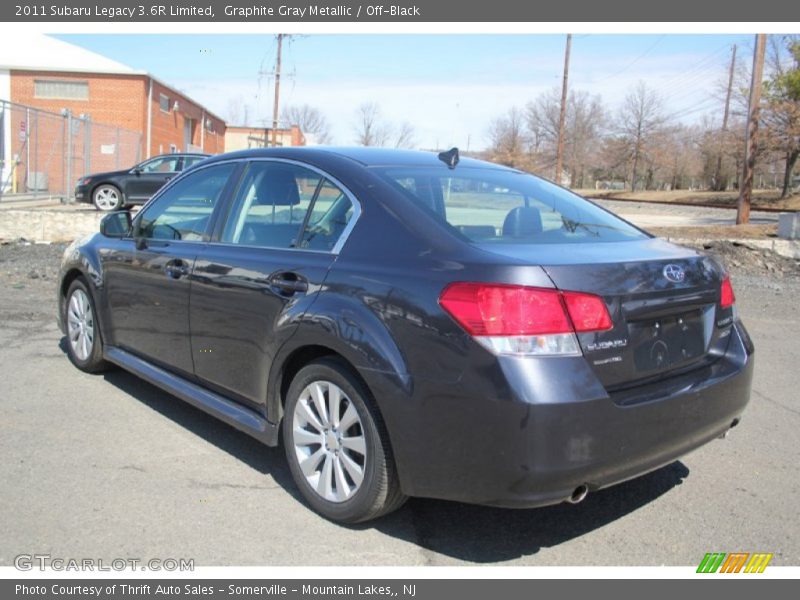 Graphite Gray Metallic / Off-Black 2011 Subaru Legacy 3.6R Limited