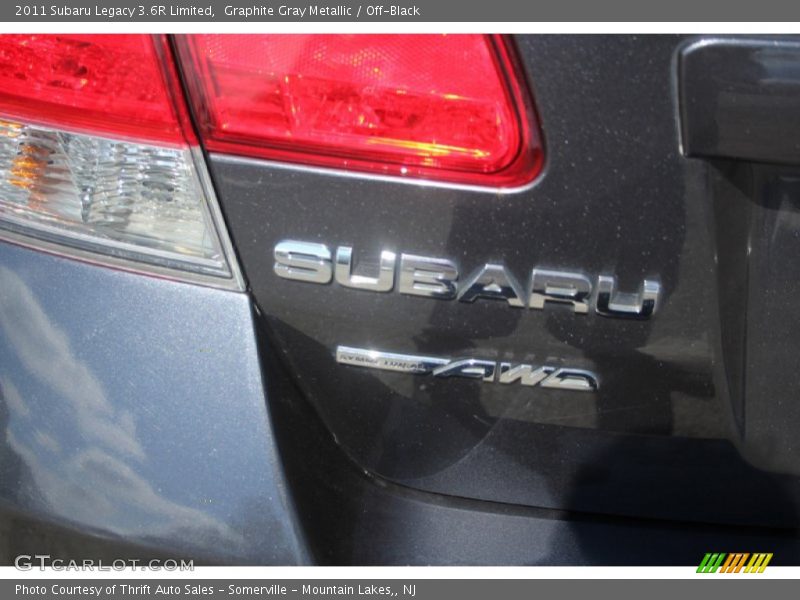 Graphite Gray Metallic / Off-Black 2011 Subaru Legacy 3.6R Limited