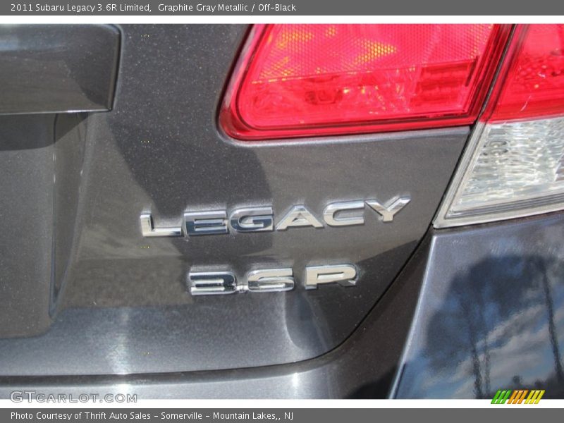 Graphite Gray Metallic / Off-Black 2011 Subaru Legacy 3.6R Limited