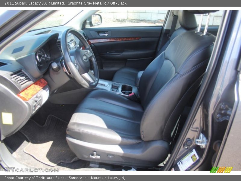 Graphite Gray Metallic / Off-Black 2011 Subaru Legacy 3.6R Limited