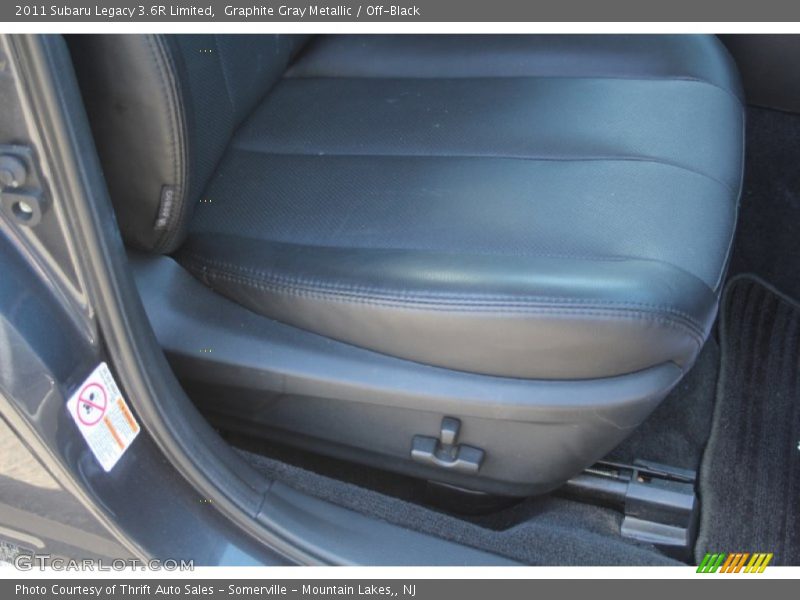 Graphite Gray Metallic / Off-Black 2011 Subaru Legacy 3.6R Limited