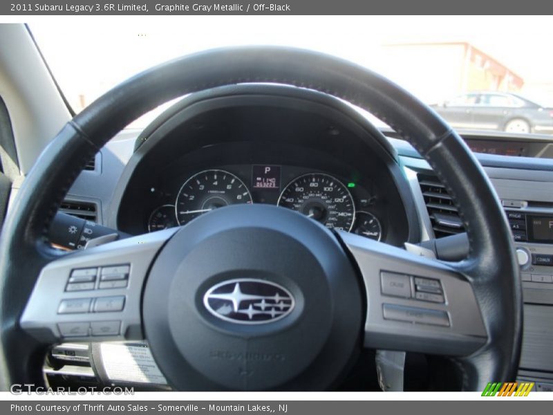 Graphite Gray Metallic / Off-Black 2011 Subaru Legacy 3.6R Limited
