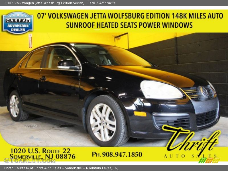 Black / Anthracite 2007 Volkswagen Jetta Wolfsburg Edition Sedan