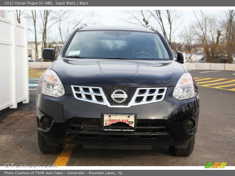 Super Black / Black 2012 Nissan Rogue SV AWD
