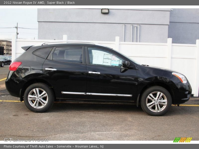 Super Black / Black 2012 Nissan Rogue SV AWD