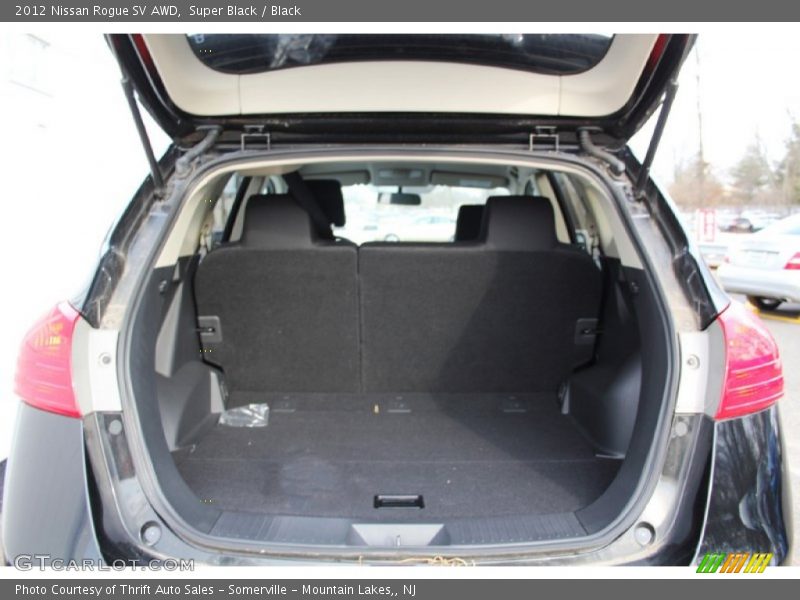 Super Black / Black 2012 Nissan Rogue SV AWD