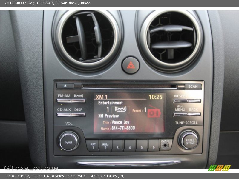Super Black / Black 2012 Nissan Rogue SV AWD