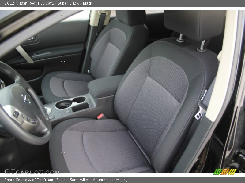 Super Black / Black 2012 Nissan Rogue SV AWD