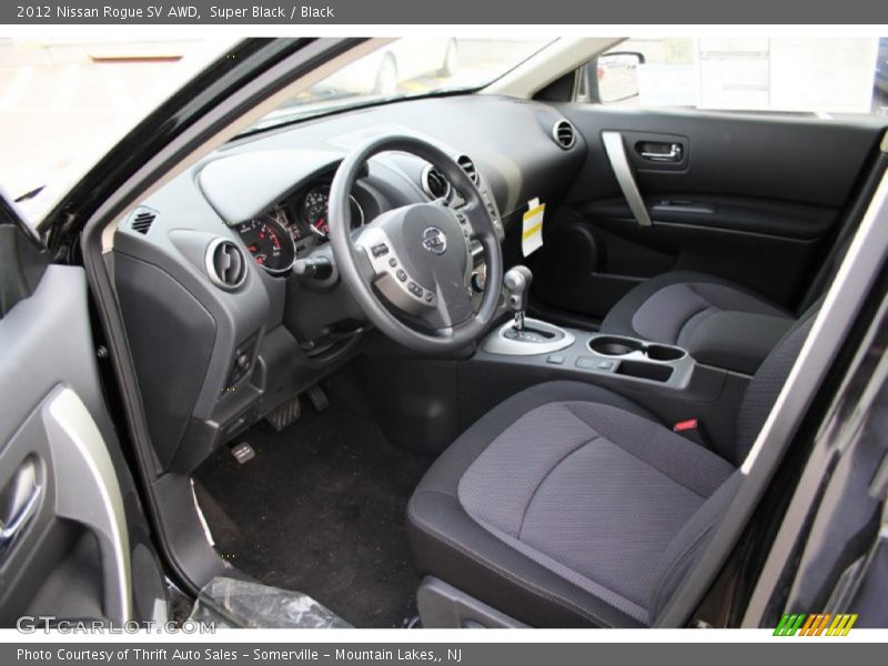 Super Black / Black 2012 Nissan Rogue SV AWD