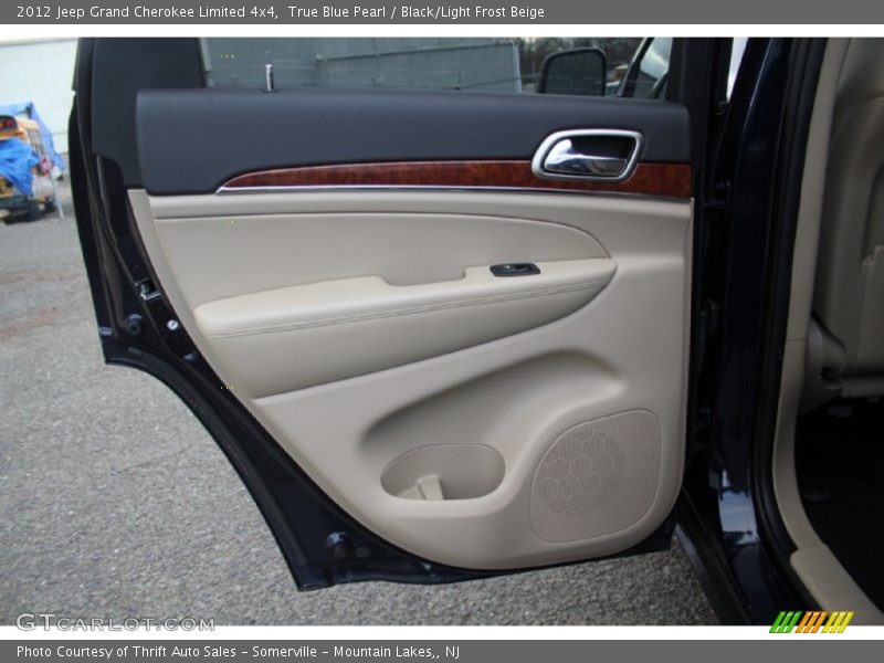 True Blue Pearl / Black/Light Frost Beige 2012 Jeep Grand Cherokee Limited 4x4