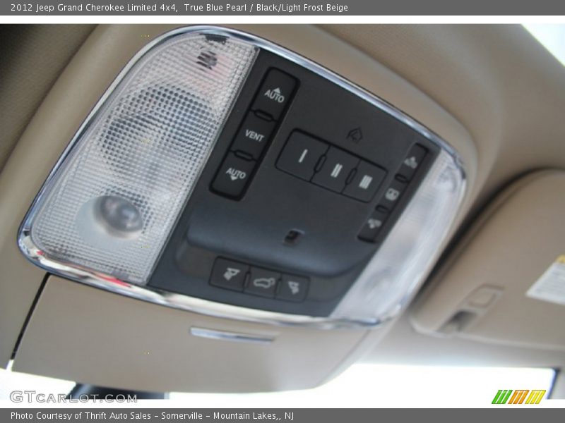 True Blue Pearl / Black/Light Frost Beige 2012 Jeep Grand Cherokee Limited 4x4
