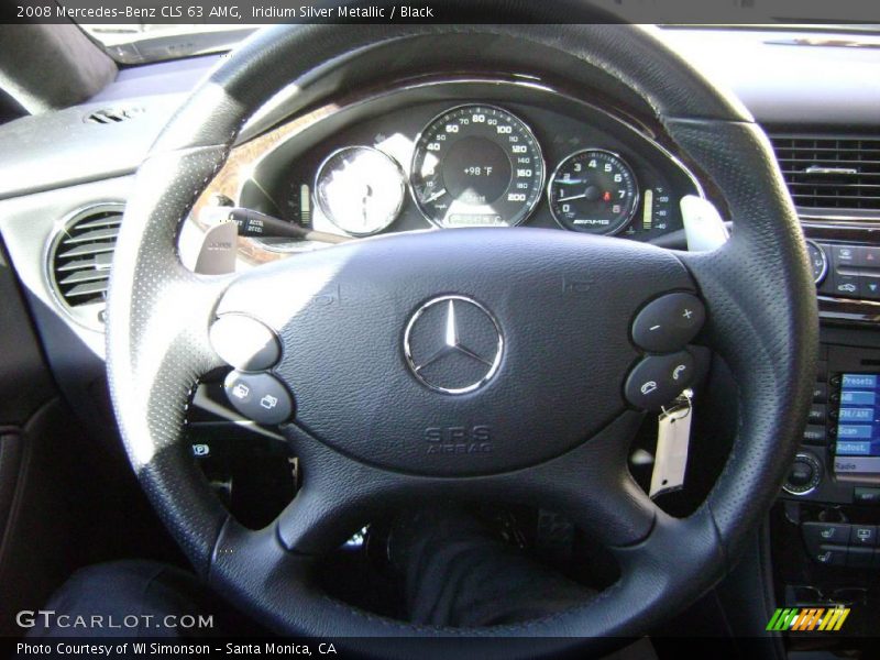 Iridium Silver Metallic / Black 2008 Mercedes-Benz CLS 63 AMG