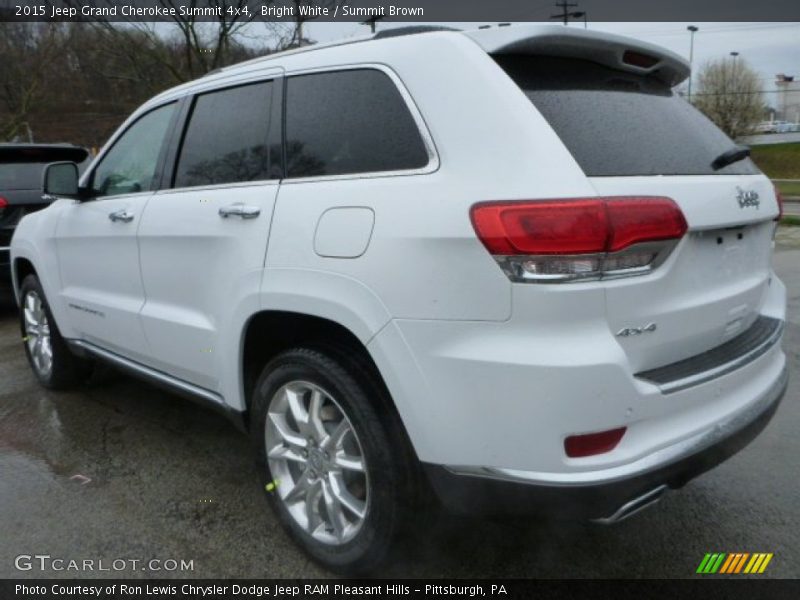 Bright White / Summit Brown 2015 Jeep Grand Cherokee Summit 4x4