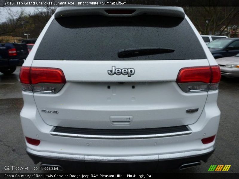 Bright White / Summit Brown 2015 Jeep Grand Cherokee Summit 4x4