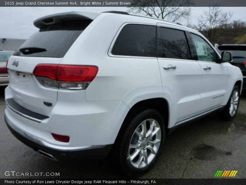 Bright White / Summit Brown 2015 Jeep Grand Cherokee Summit 4x4
