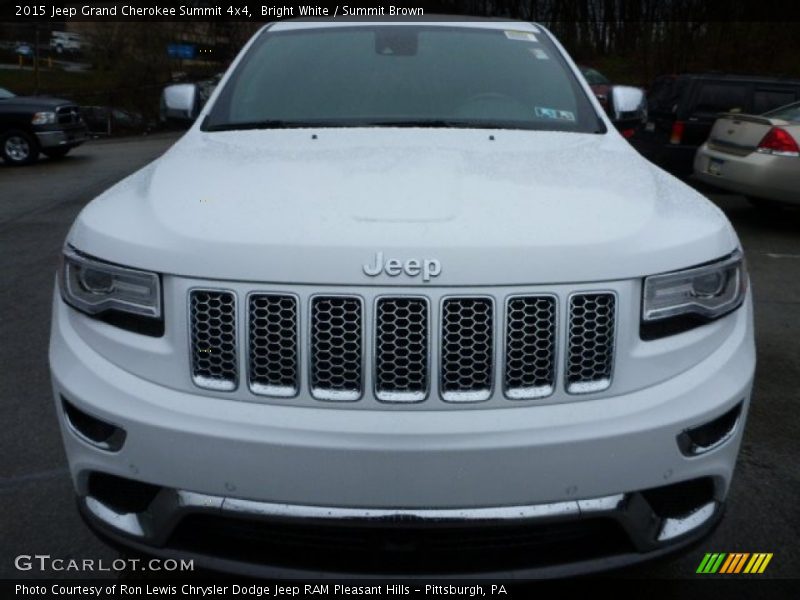 Bright White / Summit Brown 2015 Jeep Grand Cherokee Summit 4x4
